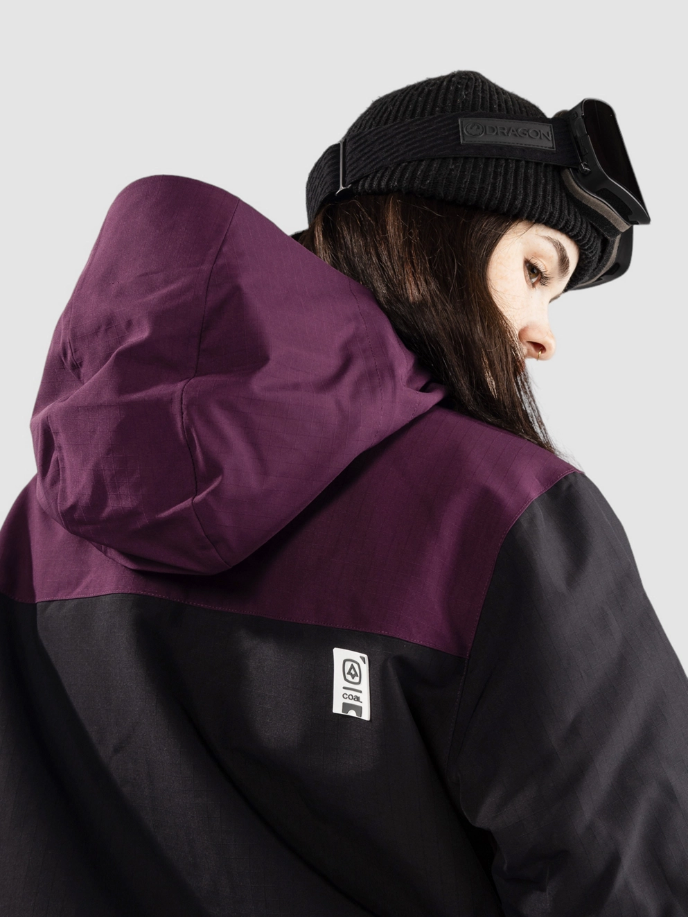 Coal Younts Anorak olive aubergine black
