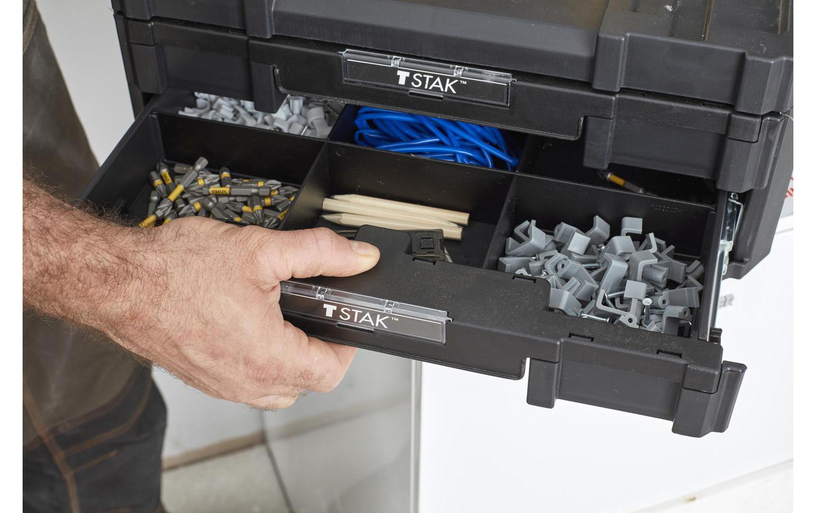 Systemkoffer TSTAK Combo -teilig<br>TSTAK Combo, grosser Werkzeugkoffer inkl. Koffer mit 2 Schubladen