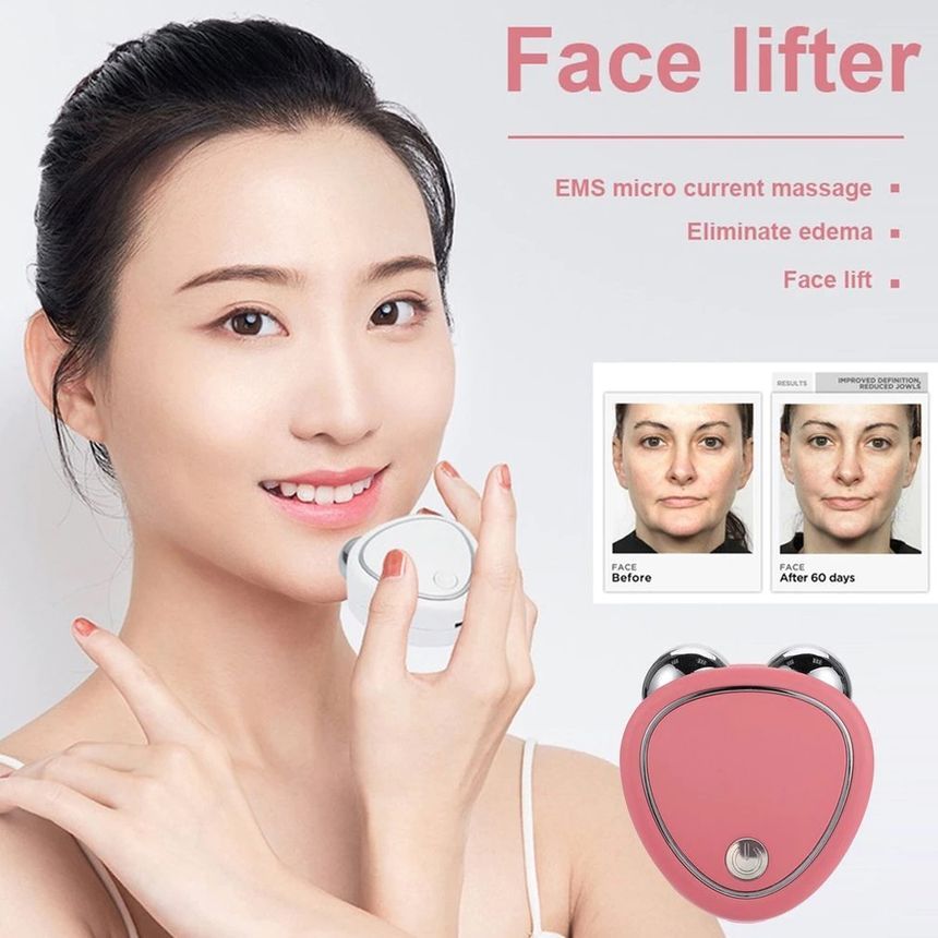 HOMTEC - USB oplaadbare reisgezichtsmassager