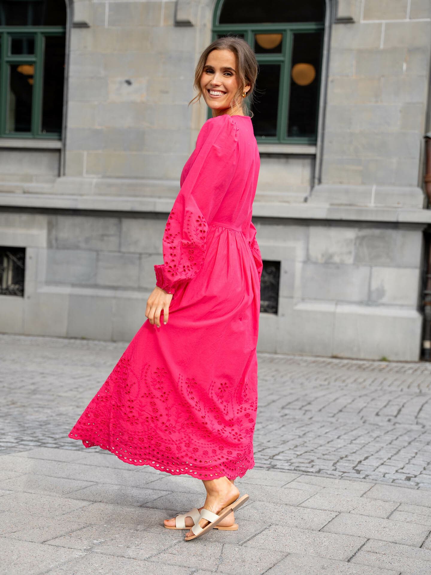 Luma Long Sleeve Long Wrap Dress
