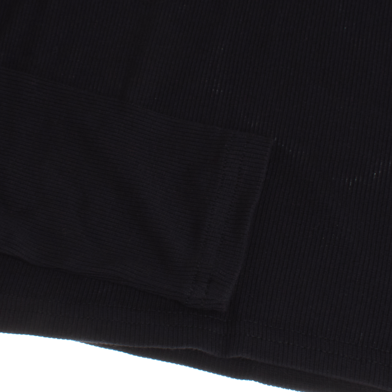 High Neck Cropped Sweater Girl Black