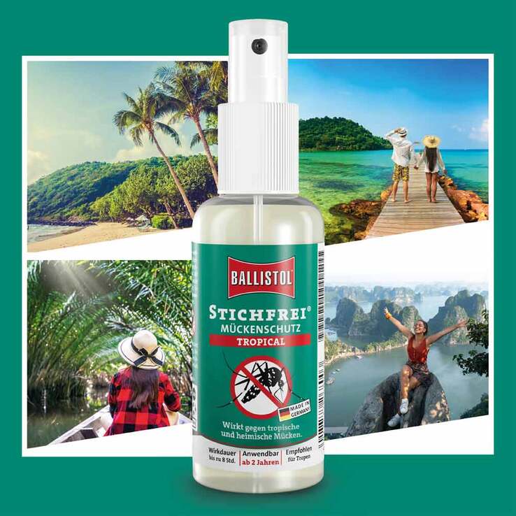 Ballistol Stichfrei Mückenschutz Tropical Pumpspray, 100 ml