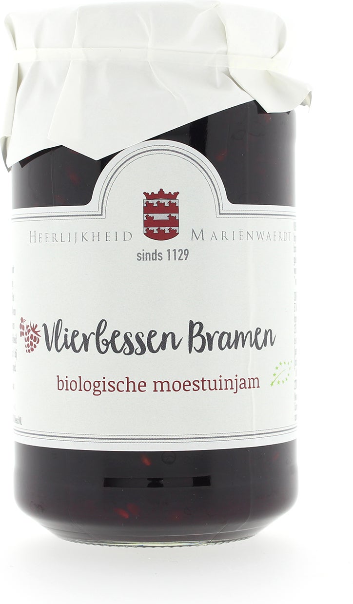 Mariënwaerdt bio moestuinjam vlierbessen bramen 270 gr