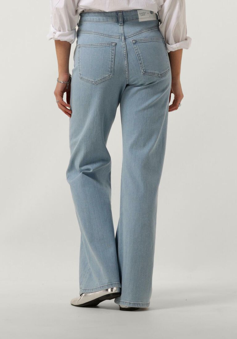 ANOTHER LABEL blauwe another label straight leg jeans moore denim pants