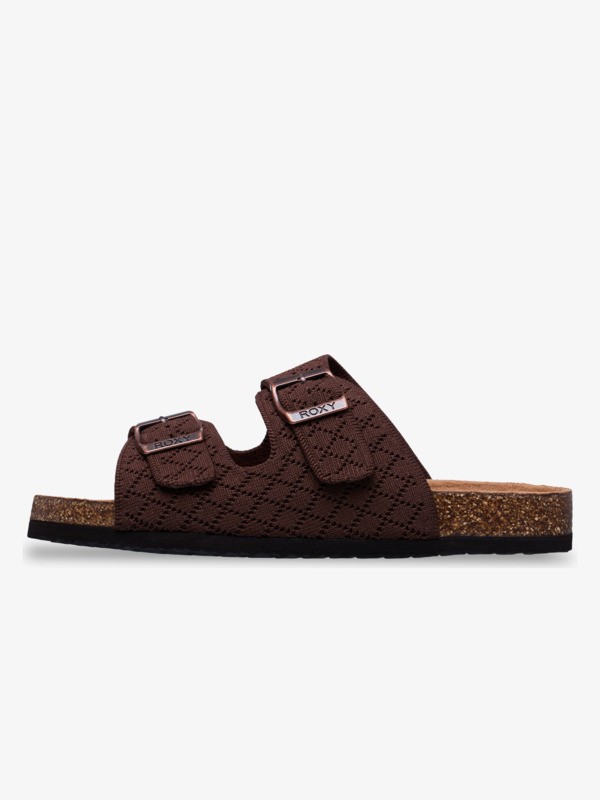 Mannae Buckle Sandales Marron Femme