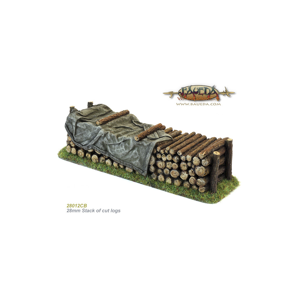 28mm Stack of cut logs