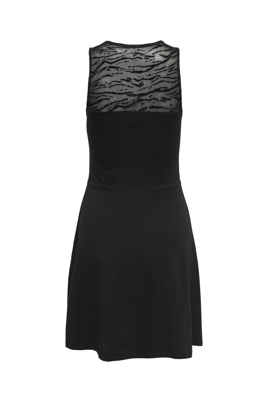 Only Onllive Lov S/L Mesh Detail Dress 4689487 black mesh tiger