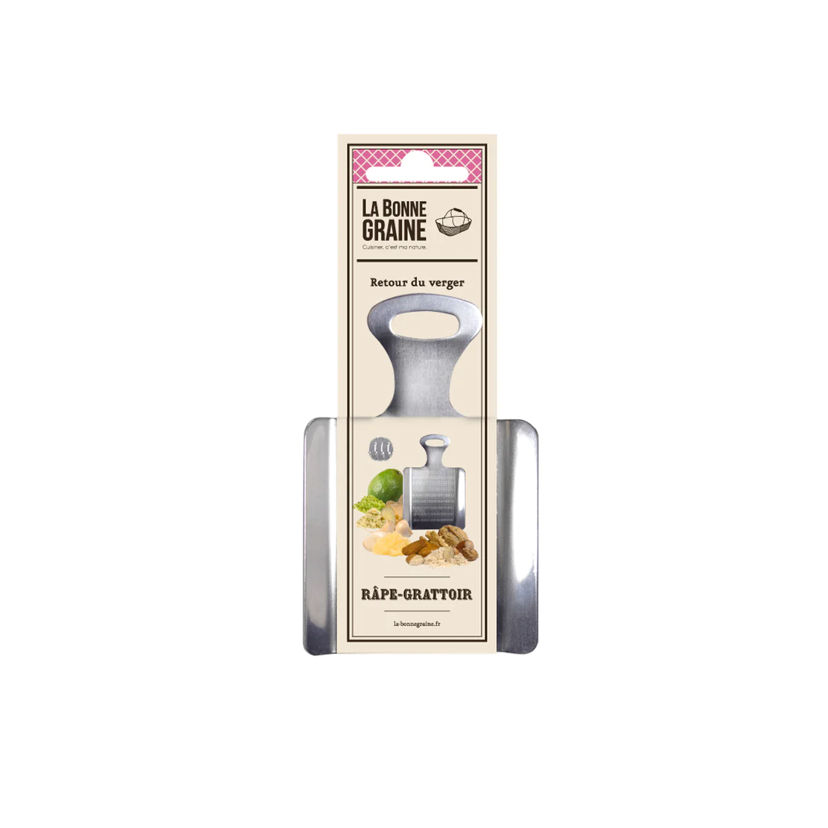 Gratte-ail, amandes, muscade... - inox La Bonne Graine