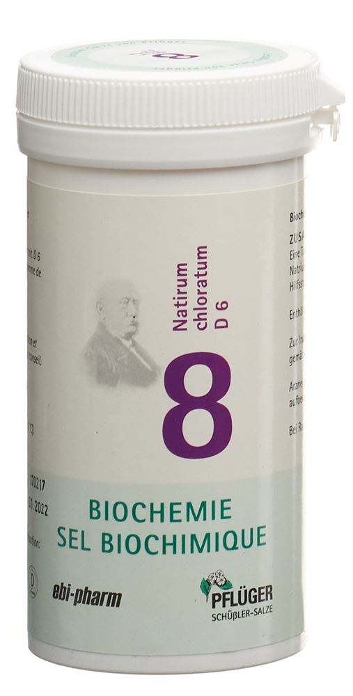 PFLUEGER Nr8 Natirum chloratum Tabl 6 D Ds 100 g