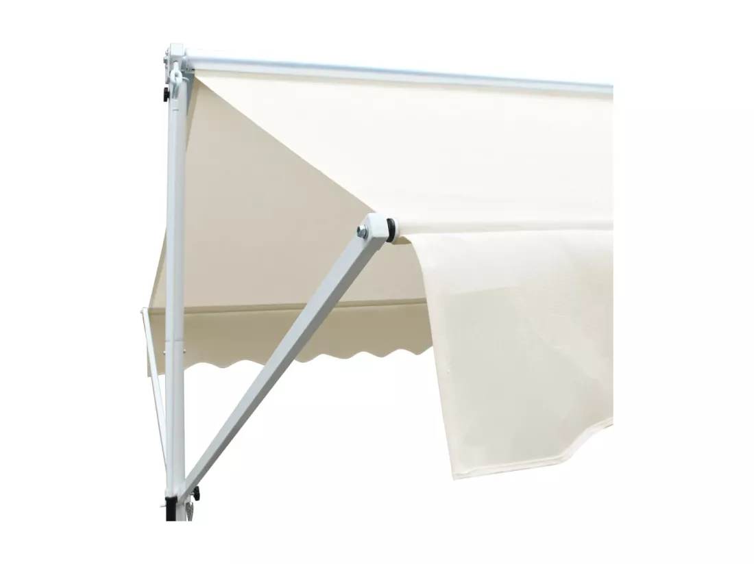 Auvent sur pied 3x3 m Crème