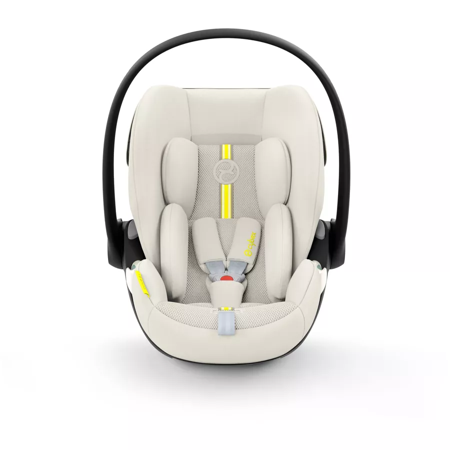 cybex GOLD Babyschale Cloud G i-Size Plus Seashell Beige Plus mit Basisstation Base G