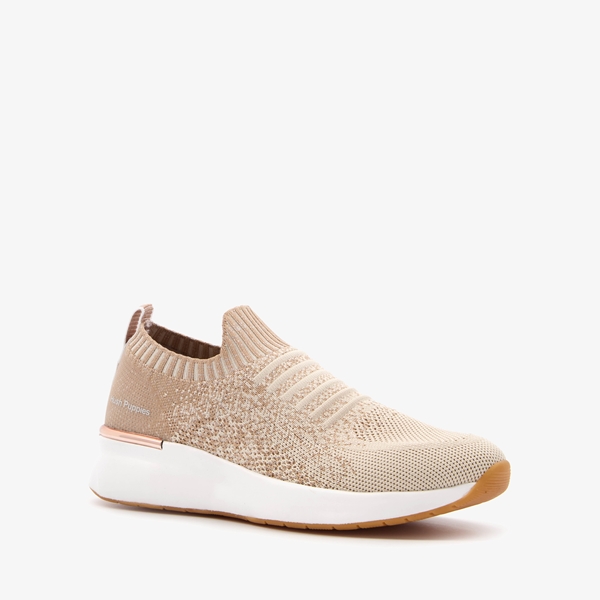Hush Puppies dames sok sneakers beige