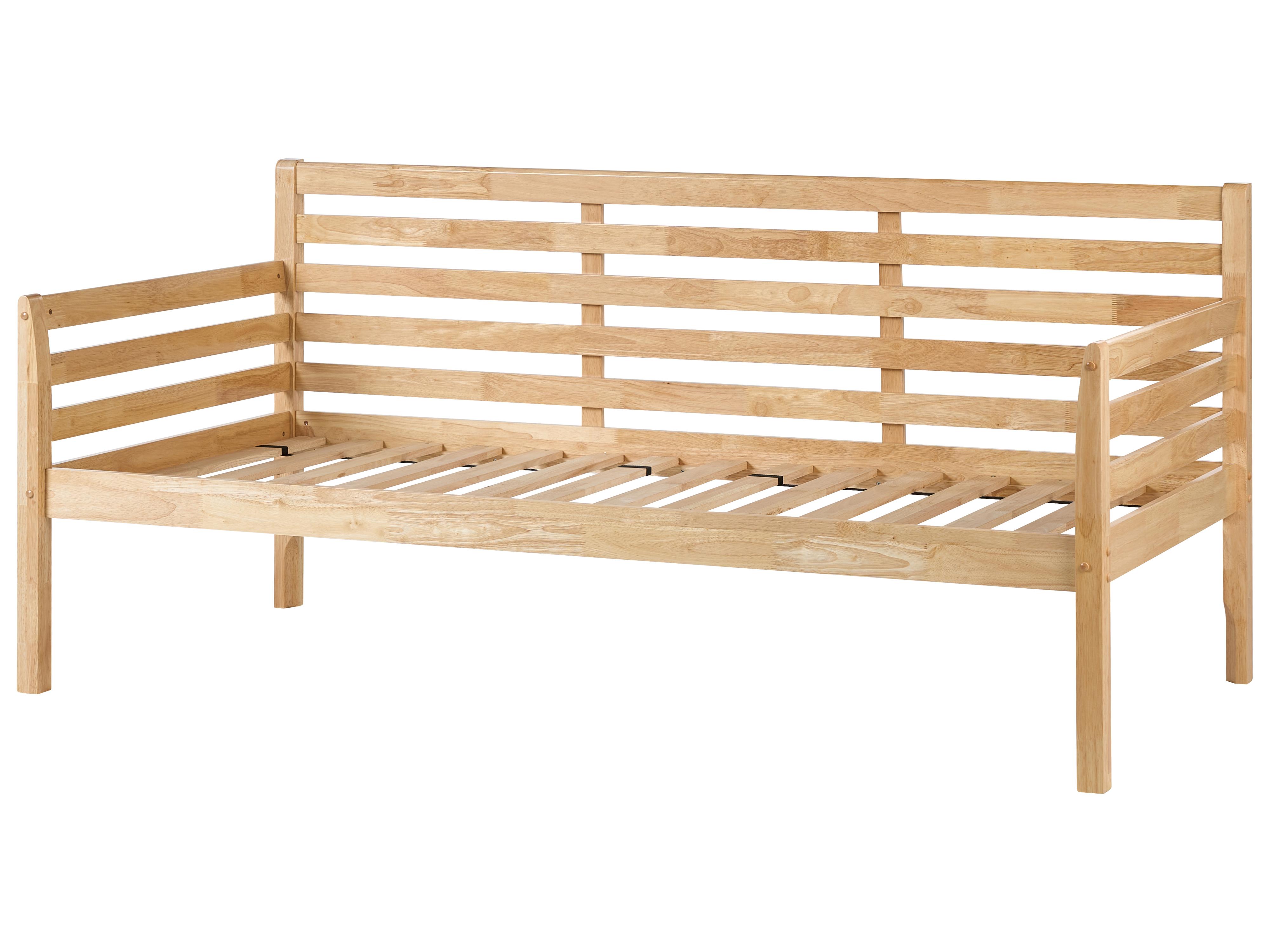 Bedbank Hout THEZA 90 x 200 cm Natuurlijk