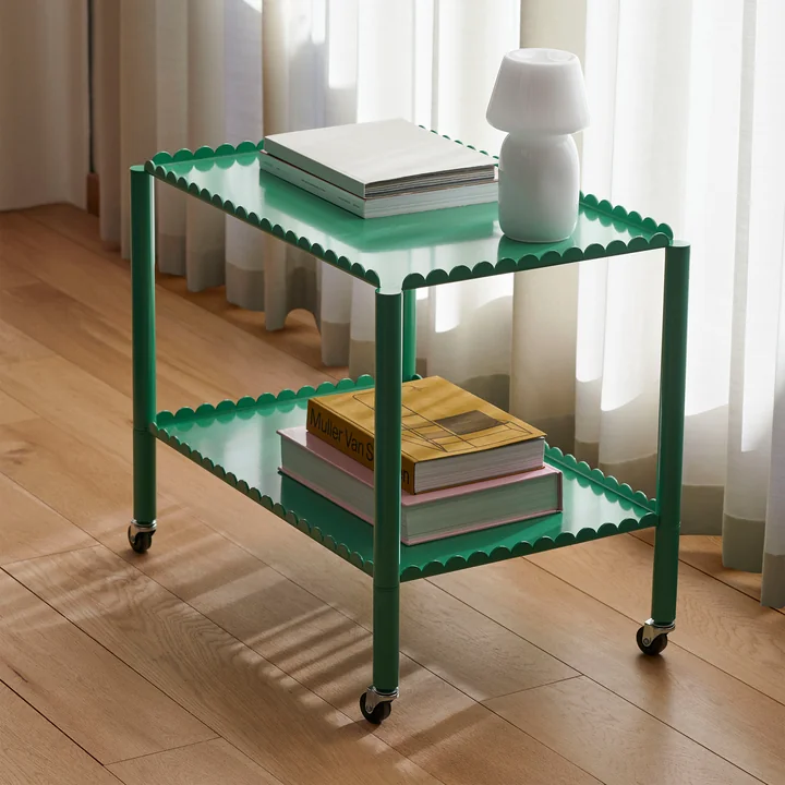 HAY - Arcs Trolley niedrig, stahlblau