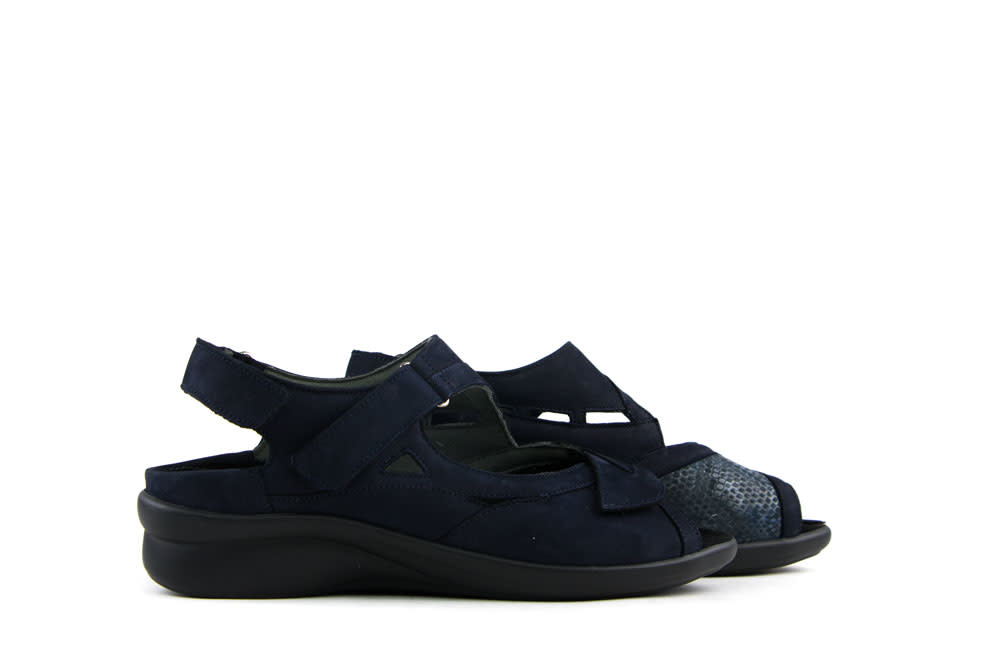Durea Sandaal Donkerblauw H-leest