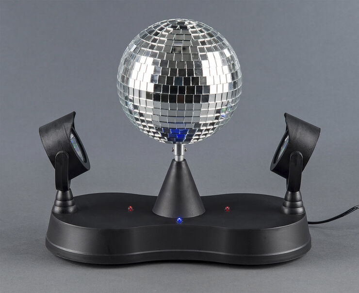 Lamper og disco lys SPEJLKUGLEmLEDLYS-ADAPTR Sølv & multi