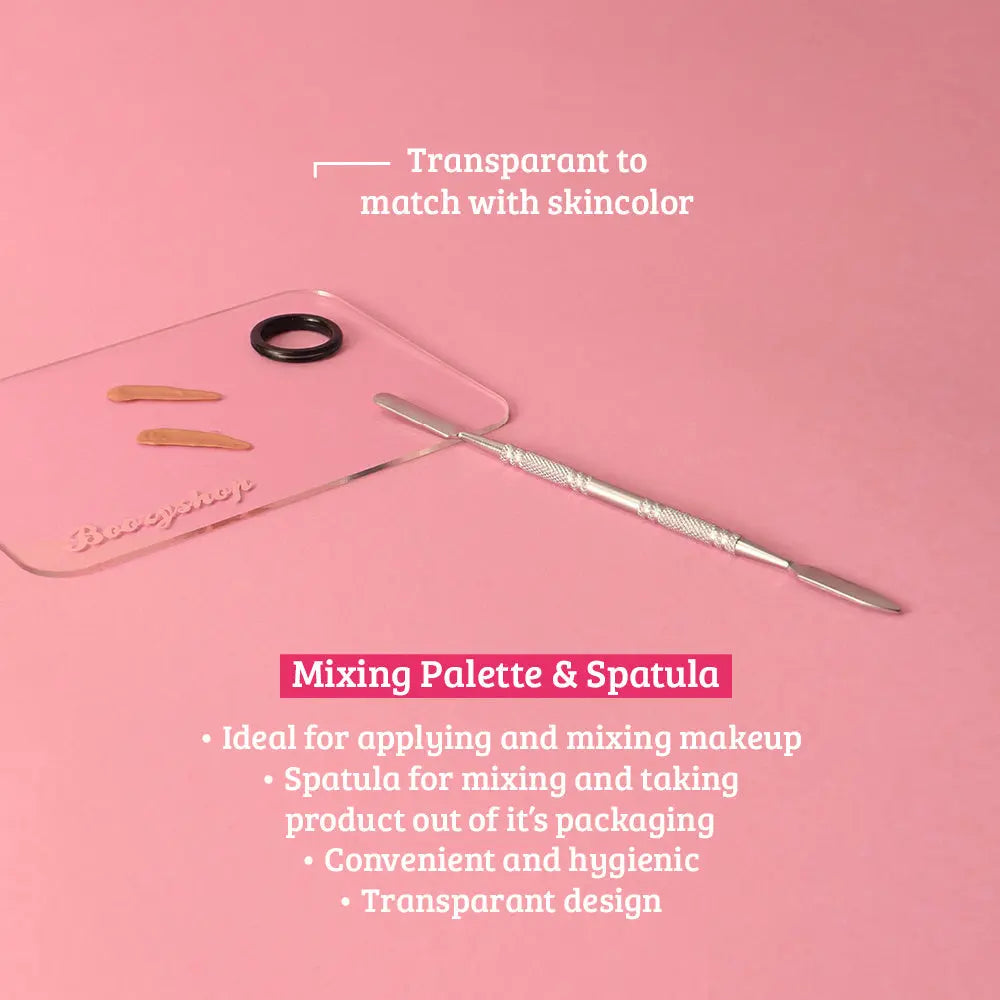 Transparent Makeup Mixing Palette & Spatula