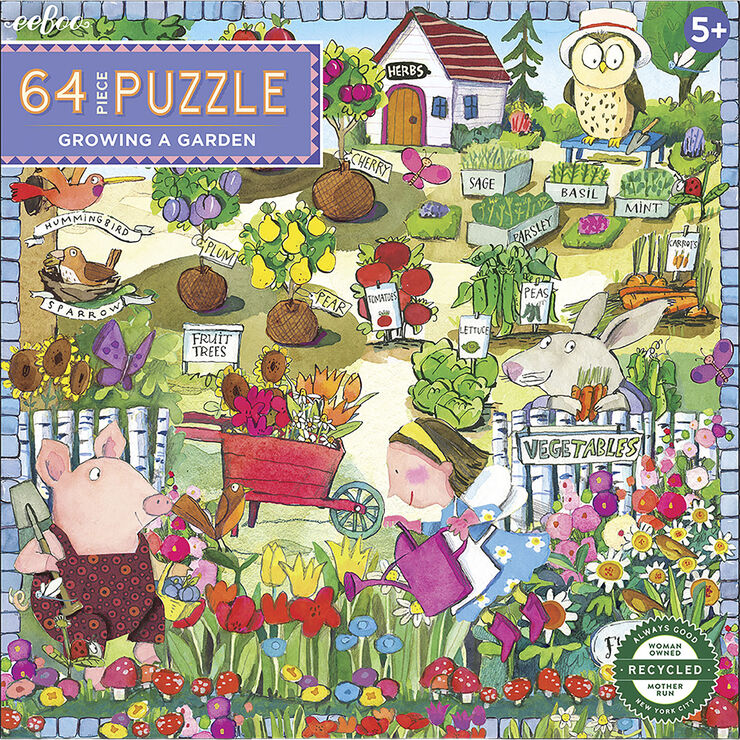 eeBoo eeBoo - Puslespil 64 brk - Køkkenhaven