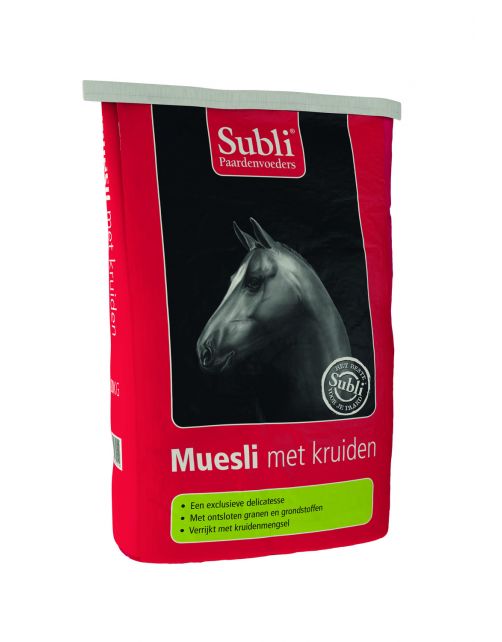 Subli Muesli Met Kruiden - Paardenvoer - 15 kg