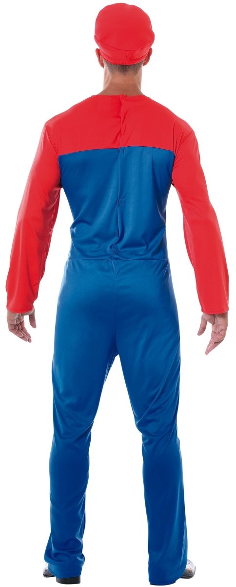 Super Mario Kostuum Rood Blauw Heren