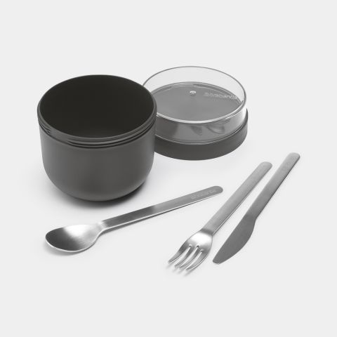 Make & Take Yoghurtbeker, 0,5L, kunststof - Dark Grey