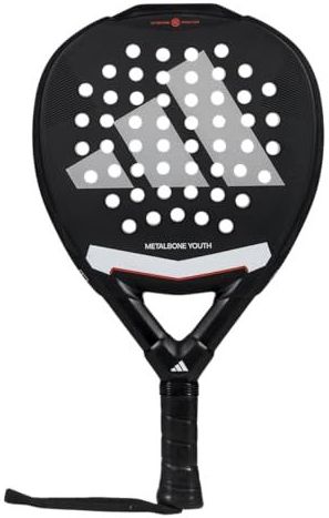 adidas - Padel Metalbone 3.4 - Junior Padel Racket - Zwart/Rood - Lichtgewicht