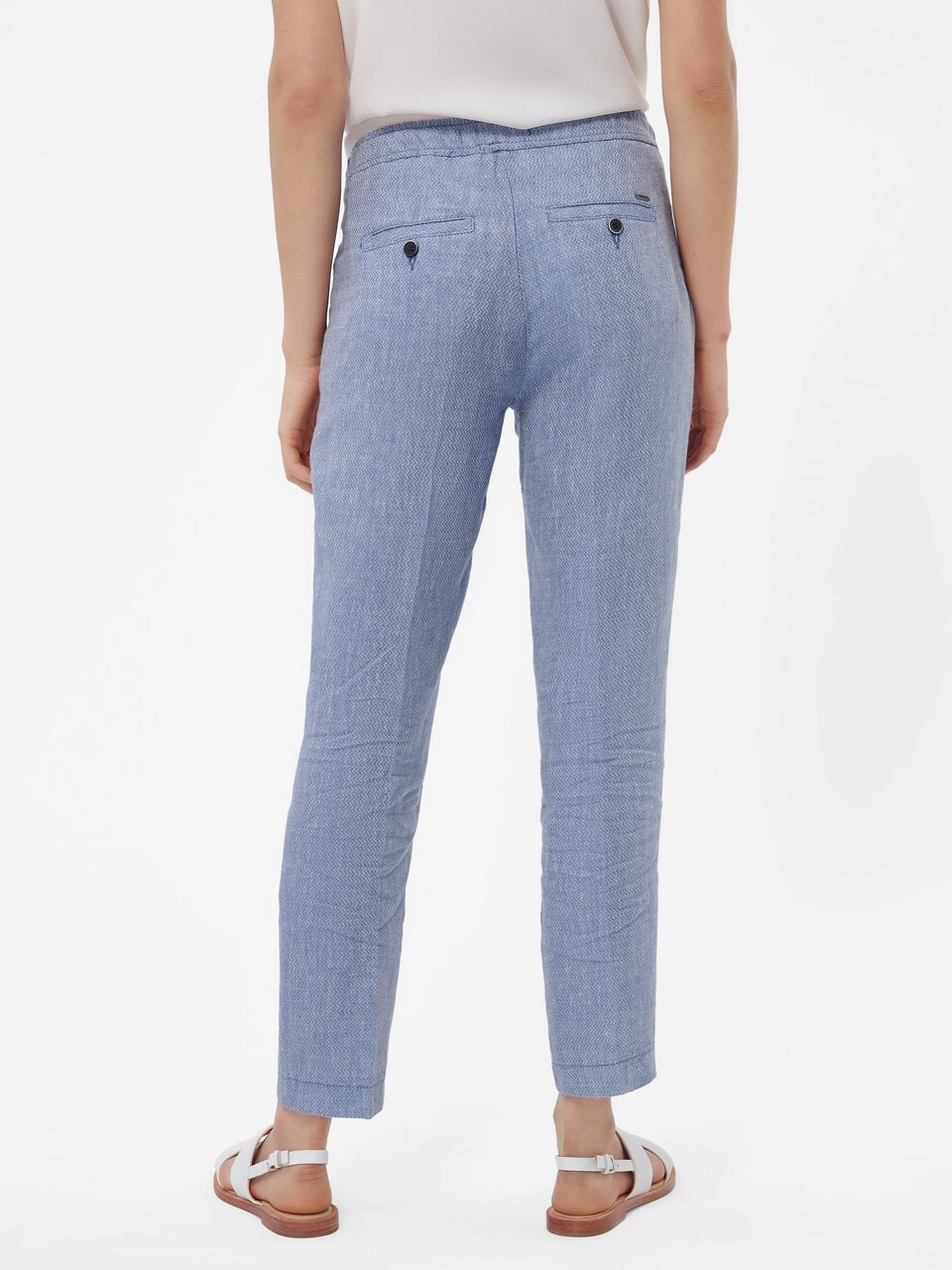 7/8-Hose aus 100% Leinen