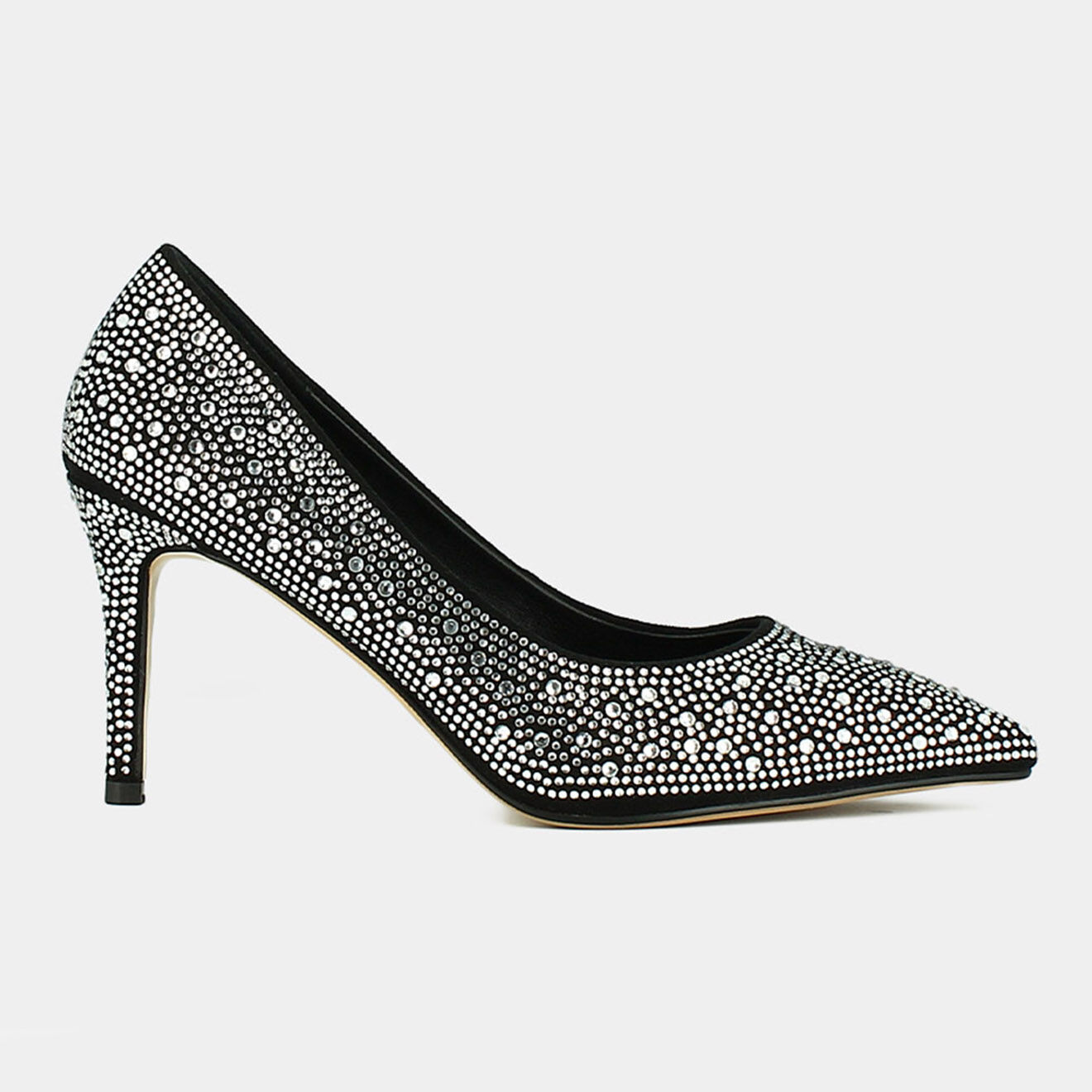 Jonak Escarpins en Cuir Minuit noir/argenté - Talon 8 cm