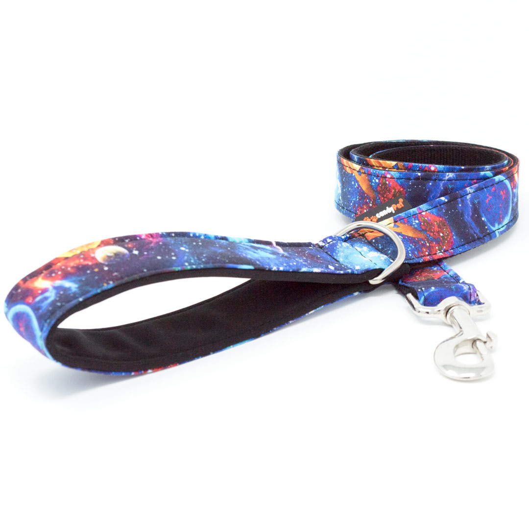 Guia para cães candyPet® - 120 cm com alça acolchoada - Modelo multicolorido