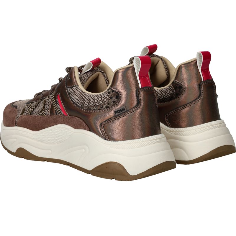 POSH by Poelman Sneakers Bruin Dames