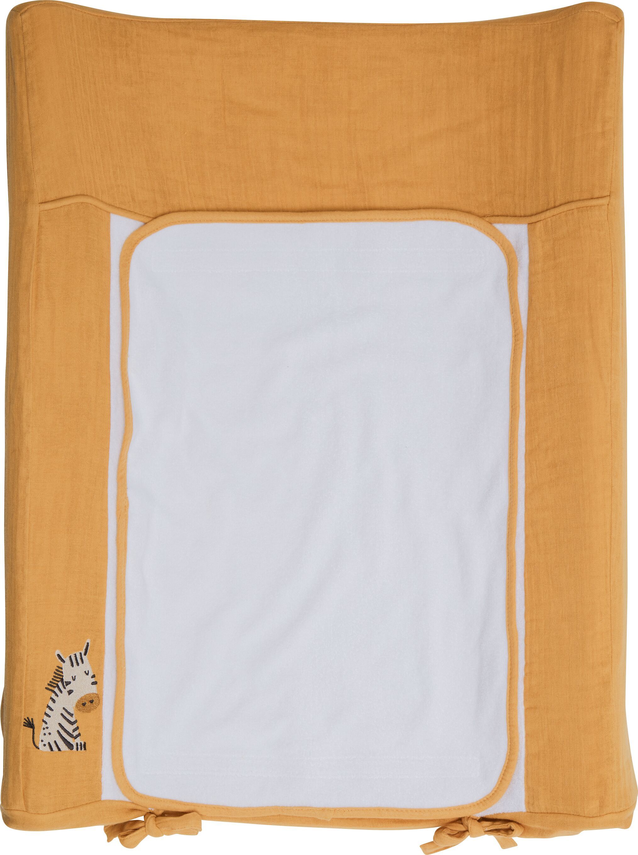 LEYA Wickelmatte-Bezug - Gelb / B: 50.0 cm x T: 65.0 cm x H: 10.0 cm