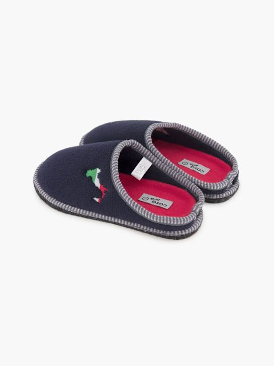 Casa mia ITALIEN Pantoffel Blau