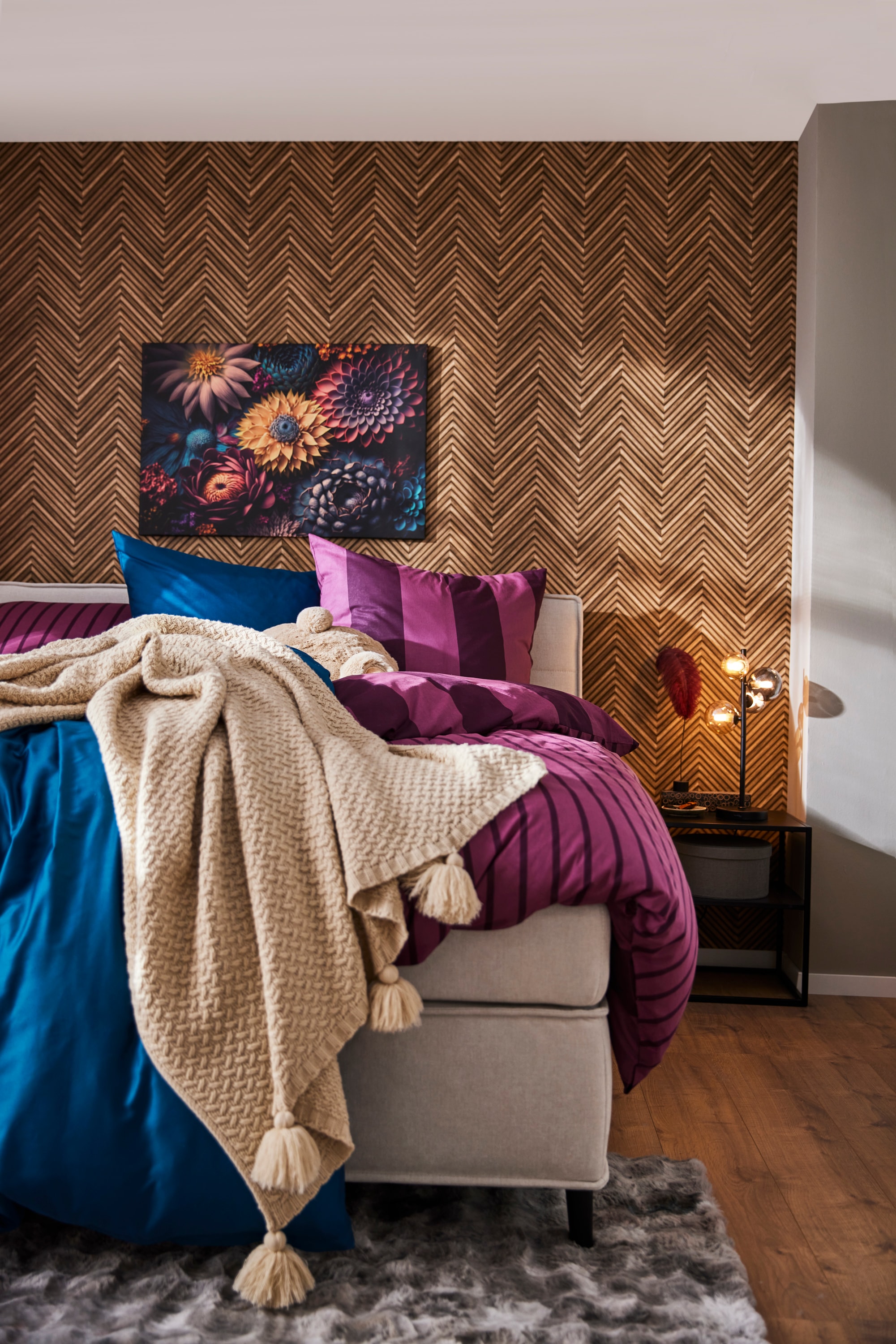 LeGer Home by Lena Gercke Wohndecke »Gelsa« Strickoptik mit Tasseln, modern und weich, Wohndecke, Plaid, Überwurf