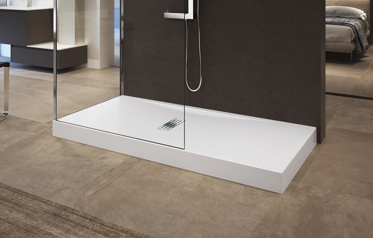 SCHADEMODEL: Novellini Custom douchebak acryl antislip 180x90x12cm wit