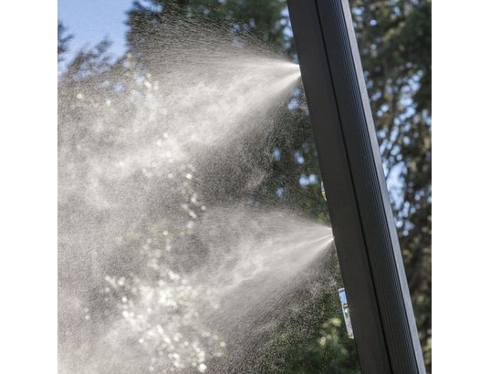 GRE POOLS - Douche de jardin Douche solaire carrée d'extérieur en aluminium premium avec...