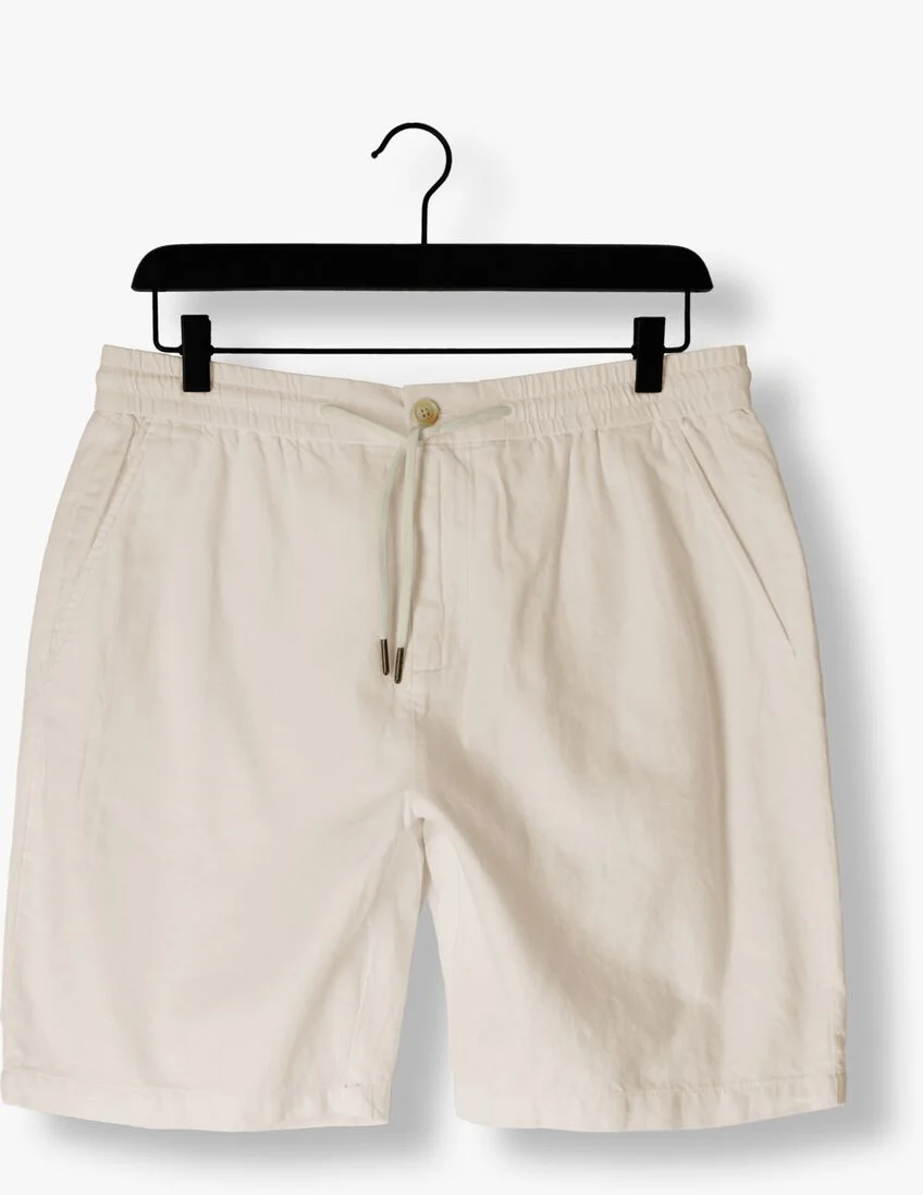 SCOTCH & SODA gebroken wit scotch & soda korte broek fave - cotton/linen twill bermuda
