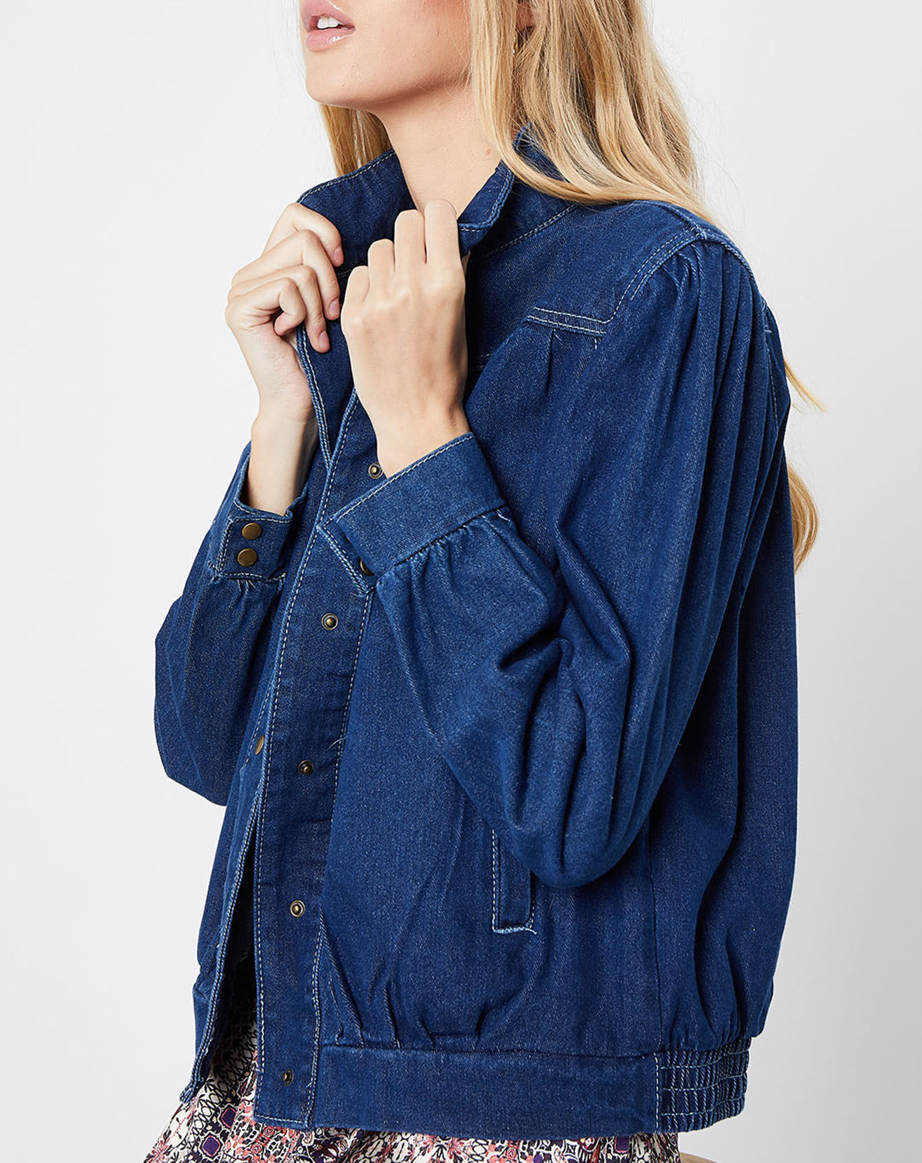 Molly Bracken Blouson en jean bleu