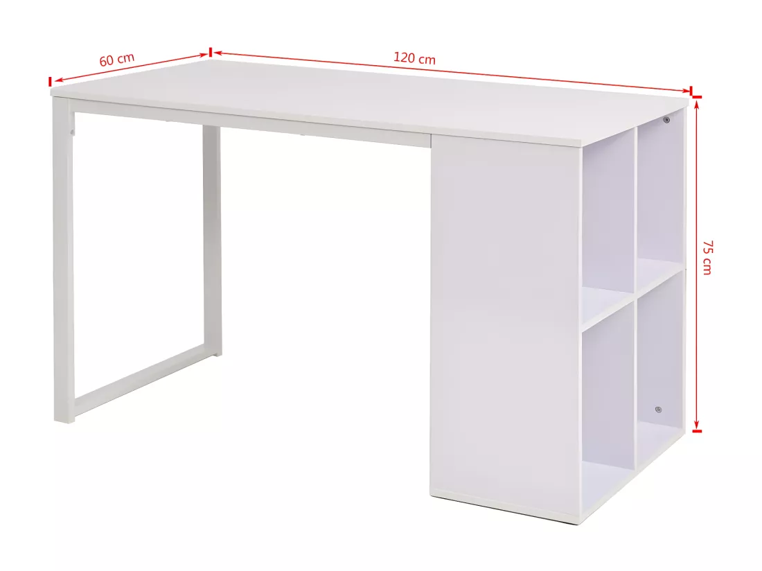 Bureau 120 x 60 x 75 cm Blanc