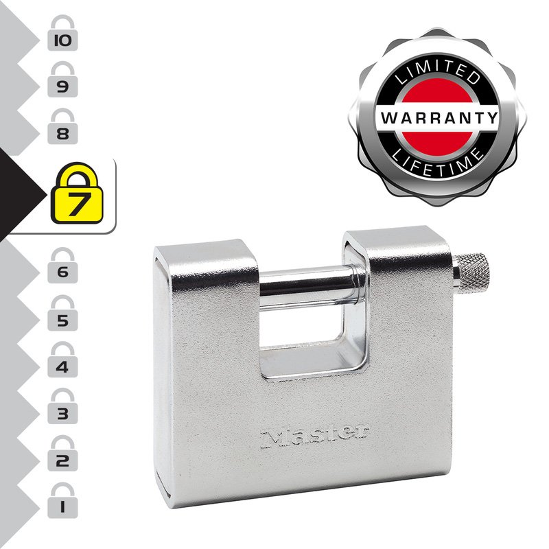 Master Lock gewapend schuifslot 80mm
