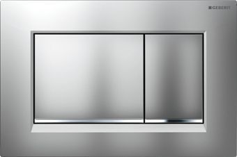 Geberit Sigma 30 bedieningsplaat Sigma 30 DF frontbediend 24.6x16.4cm t.b.v. Geberit Sigma UP reservoir mat chroom