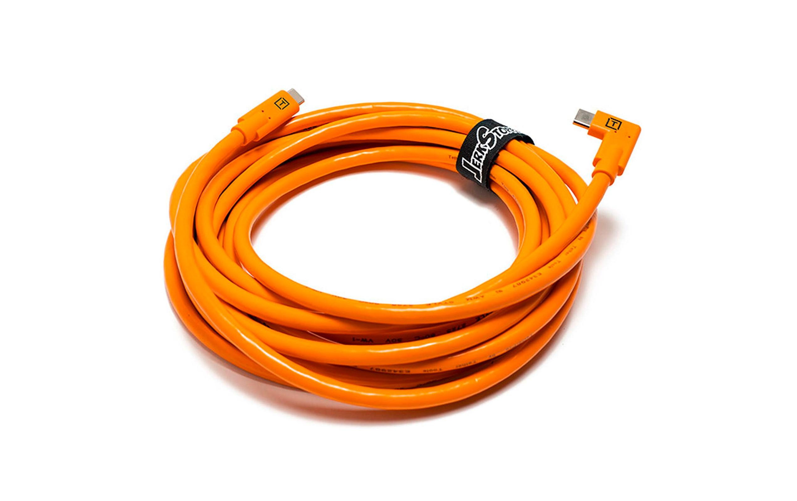 Kabel USB-C auf USB-C rechter Winkel orangeTether Tools Tether Pro USB-C auf USB-C