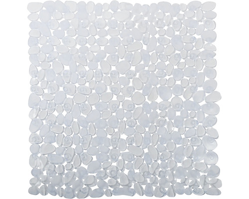 MSV PEBBLE douchemat 54 x 54 cm transparant