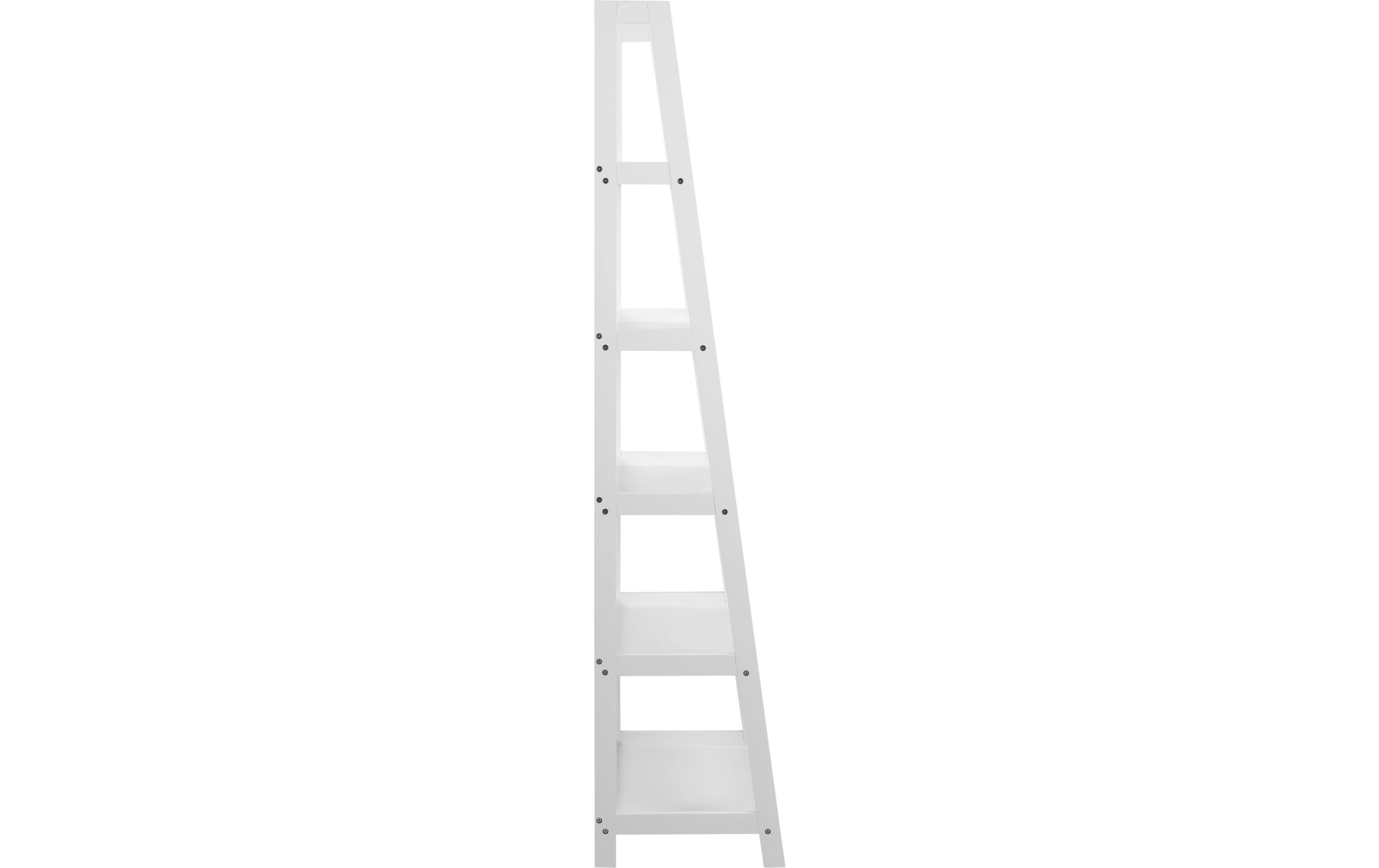 Regal Wally 63 x 40 x 180 cm, Weiss<br>Bücherregal