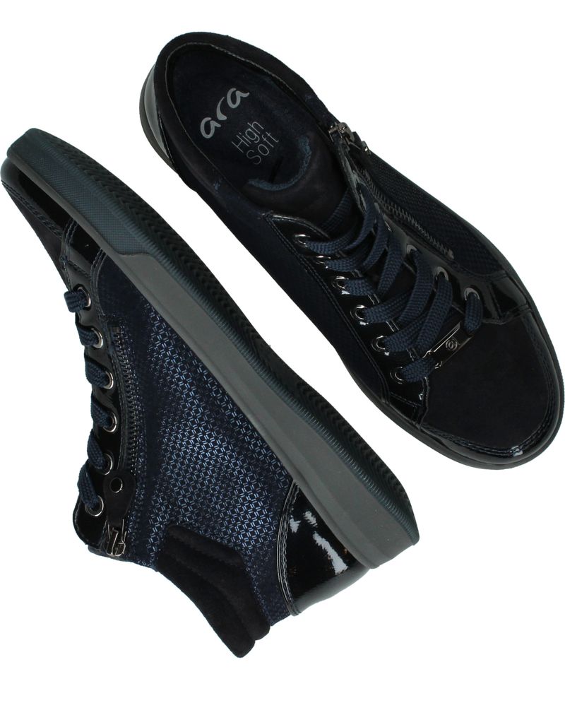 Ara OM-ST-HIGH-SOFT Veterschoenen Blauw Dames