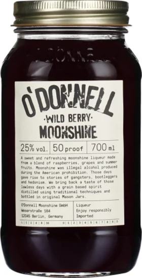 O'DONNELL WILD BERRY MOONSHINE 70CL