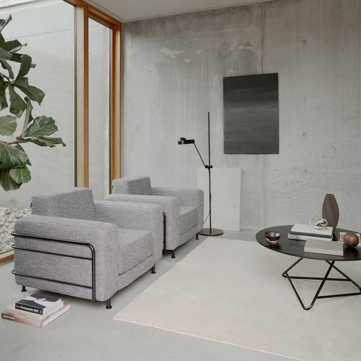 Softline - Tribeca Beistelltisch, large, Chrom / weiss lackiert
