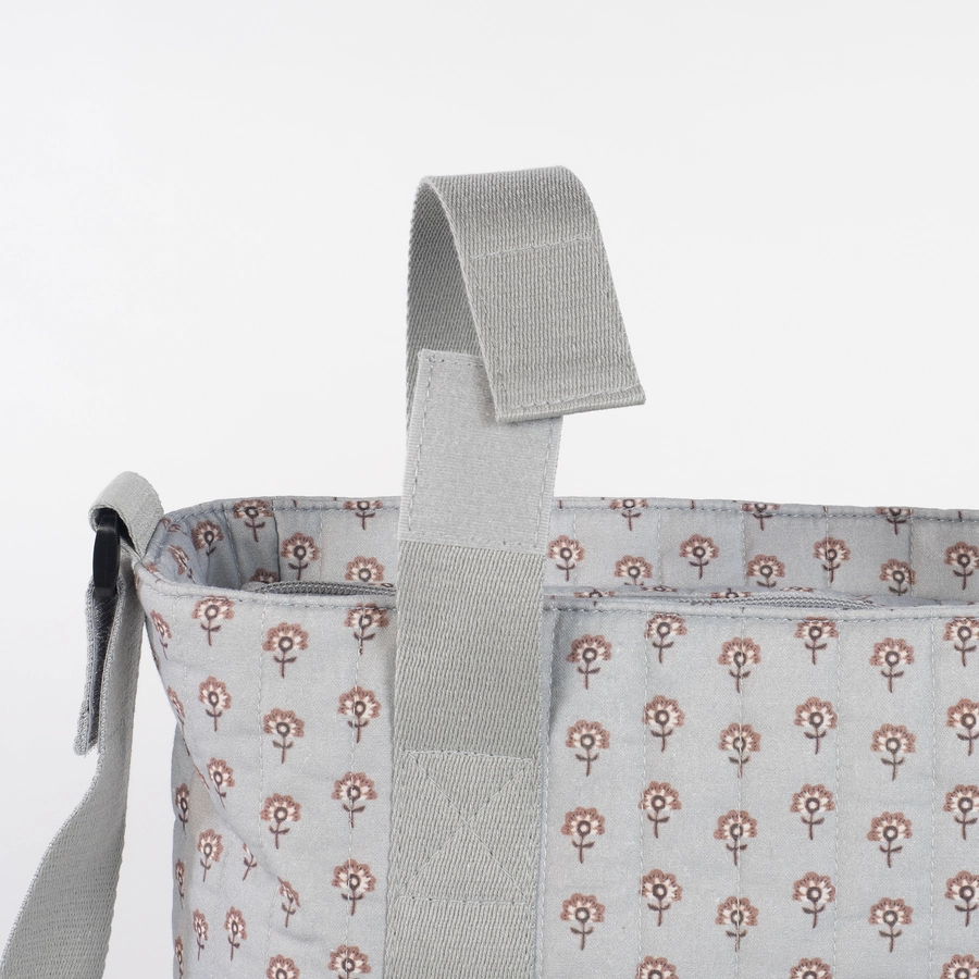 Walking Mum Crossbody Tasche Indian Lotus grau