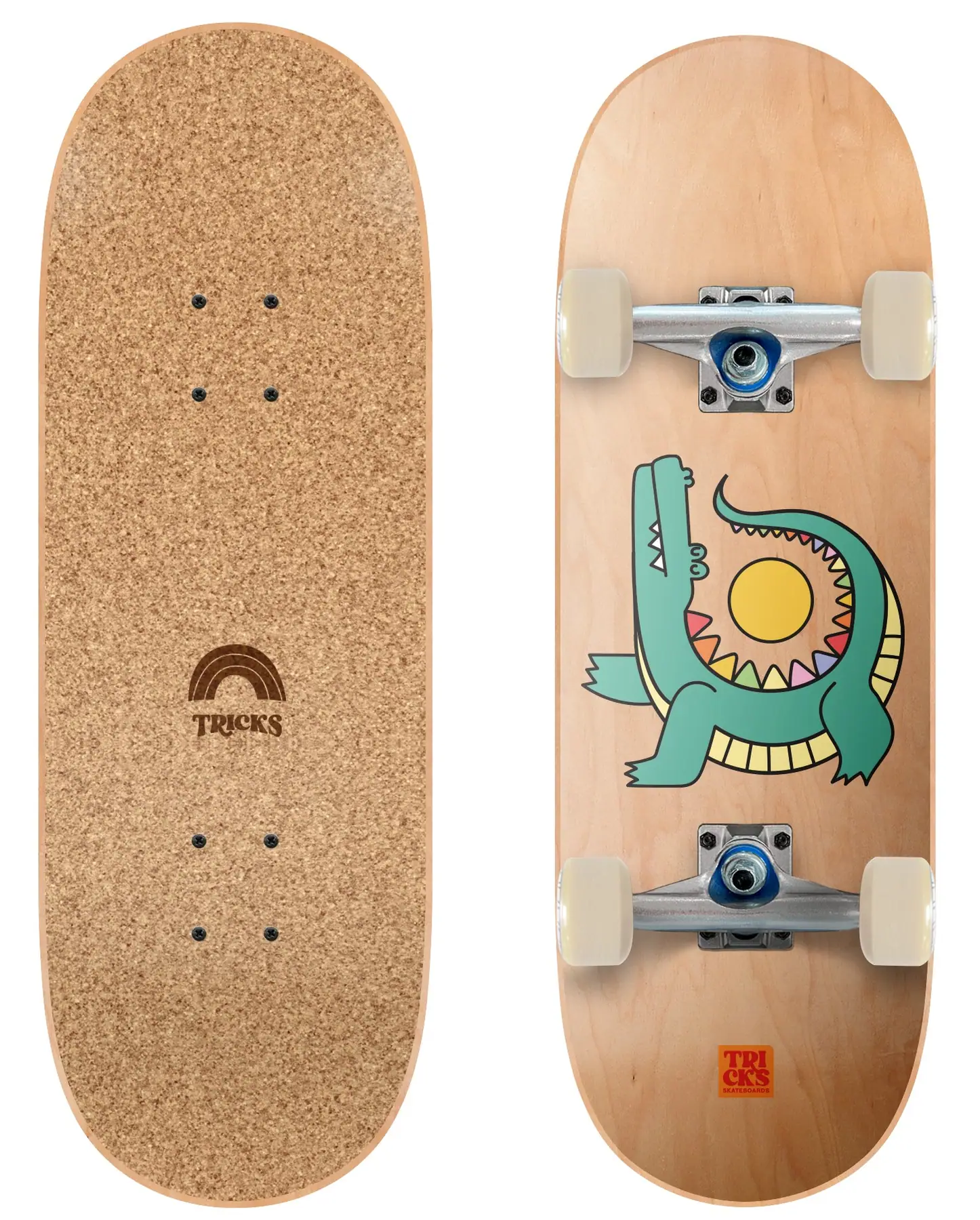Tricks Soft Top Crocodile Komplet Skateboard - Børn Skateboards