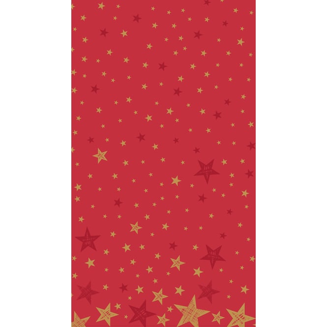 Tischdecke - Sterne - rot - ca. 220 x 180 cm