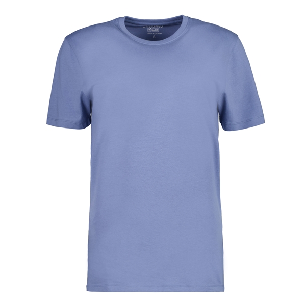 Unsigned heren T-shirt blauw ronde hals